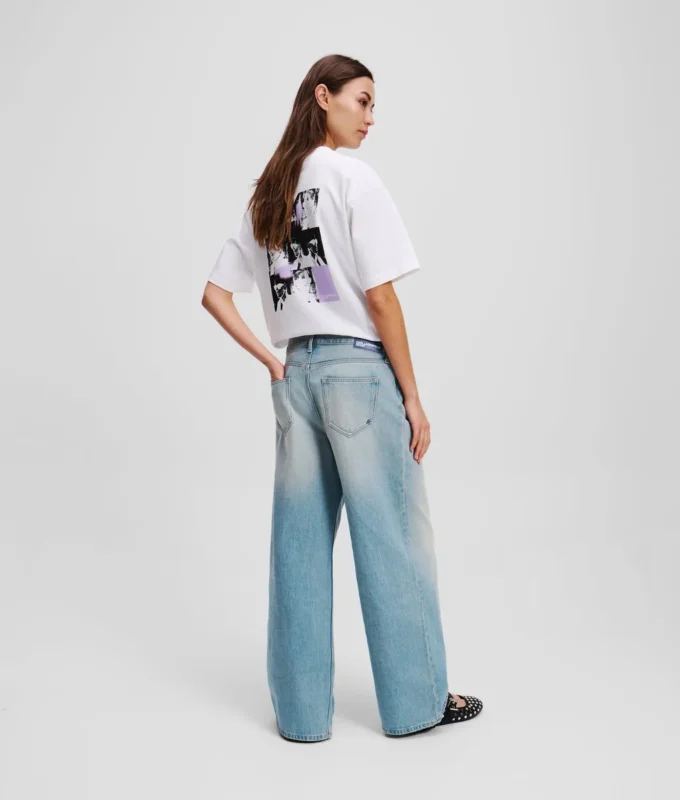PANTALONES DE VAQUERO ANCHOS PLISADOS