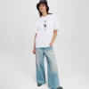 PANTALONES DE VAQUERO ANCHOS PLISADOS
