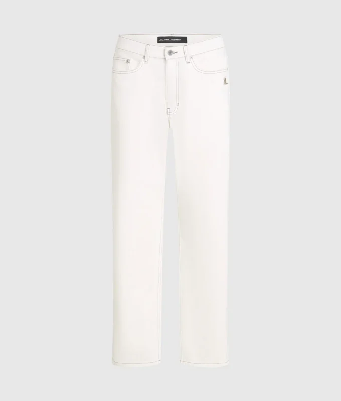 PANTALONES DE VAQUERO CON COSTURAS EN CONTRASTE
