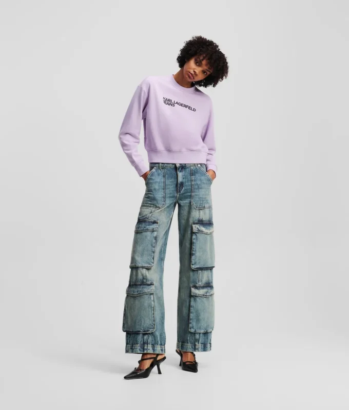 PANTALONES DE VAQUERO RELAJADOS DE TALLA MEDIA