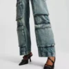 PANTALONES DE VAQUERO RELAJADOS DE TALLA MEDIA