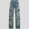 PANTALONES DE VAQUERO RELAJADOS DE TALLA MEDIA
