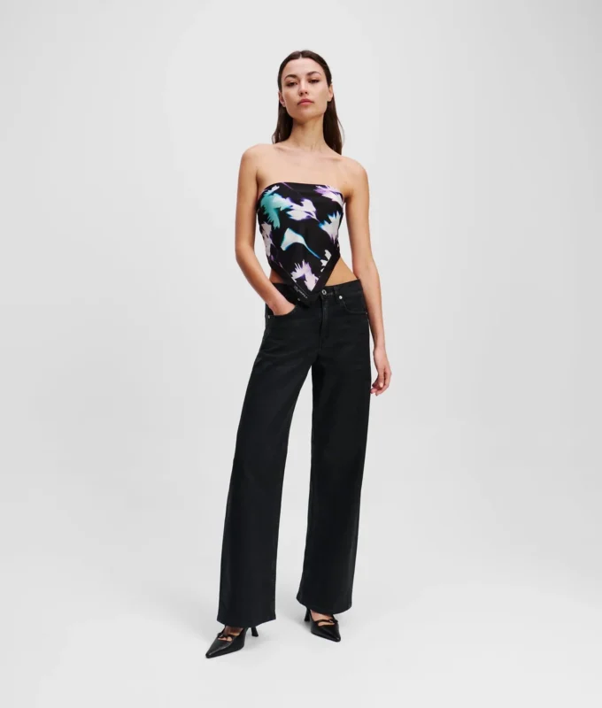 PANTALONES DE VAQUERO RELAJADOS DE TALLA MEDIA CON RECUBRIMIENTO