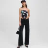 PANTALONES DE VAQUERO RELAJADOS DE TALLA MEDIA CON RECUBRIMIENTO