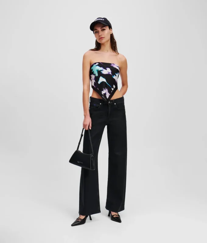 PANTALONES DE VAQUERO RELAJADOS DE TALLA MEDIA CON RECUBRIMIENTO