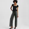 PANTALONES DE VAQUERO RELAJADOS DE TALLA MEDIA Y DOS TONOS