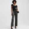 PANTALONES DE VAQUERO RELAJADOS DE TALLA MEDIA Y DOS TONOS