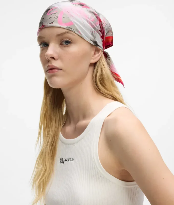 Pañuelo bandana con estampado de grafitis