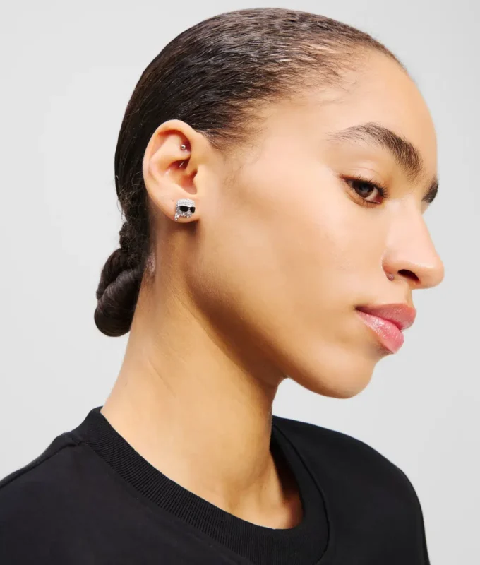 PENDIENTES IKON PAVÉ KARL CHARM