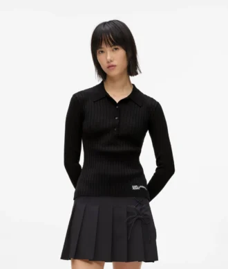 Polo de manga larga de punto