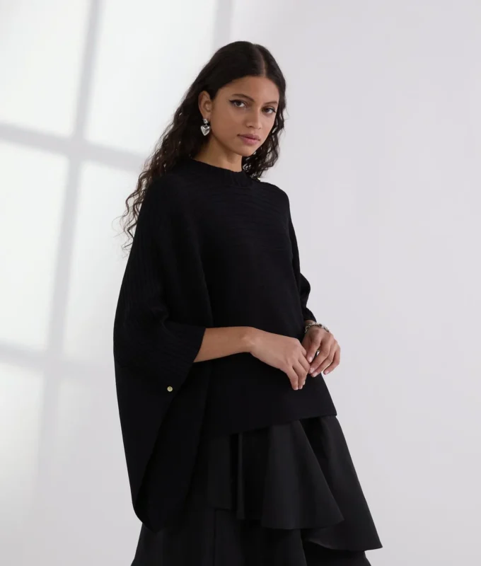 PONCHO DE PUNTO CANALÉ