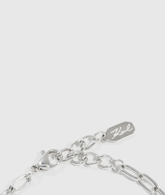 PULSERA CON CHARM DE CORAZÓN CON PAVÉ