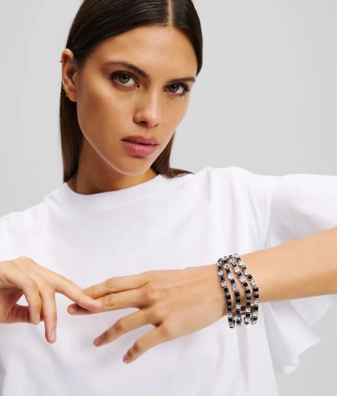 PULSERA DE CRISTALES EN CAPAS