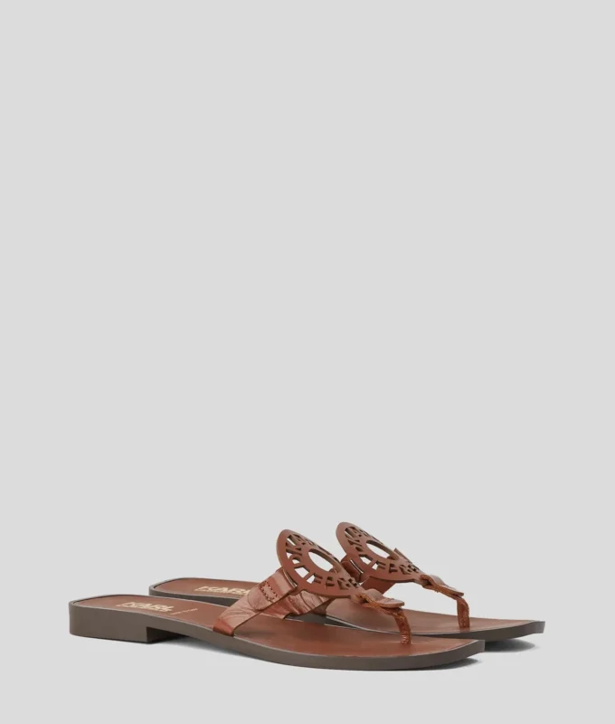 SANDALIAS CON LOGOTIPO DE ANILLO