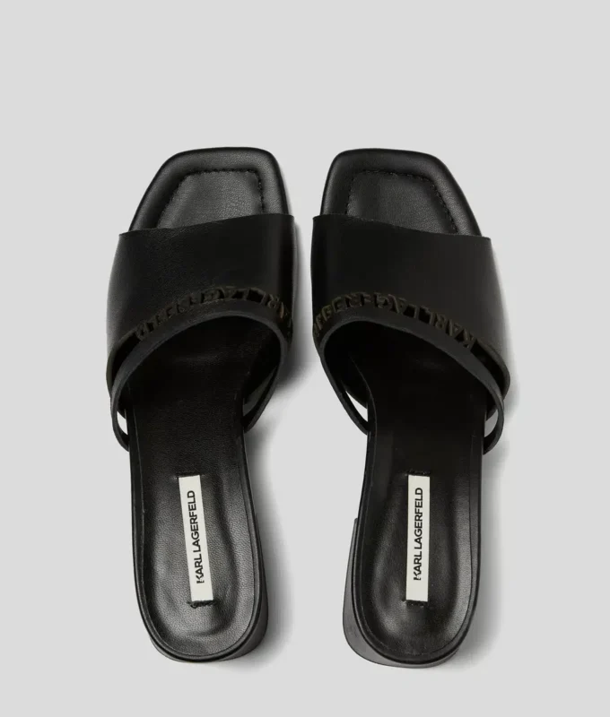 SANDALIAS CON TACÓN RECORTADO
