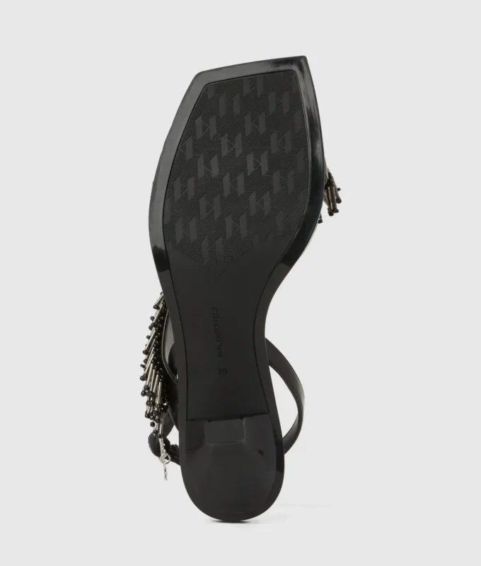 Sandalias de tacón con flecos Karmel