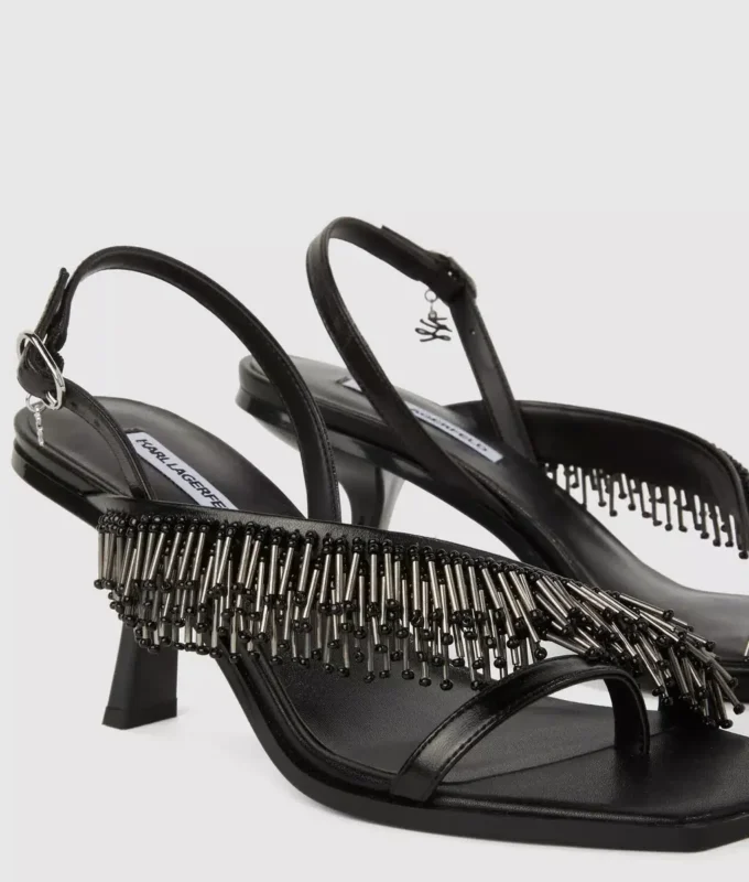 Sandalias de tacón con flecos Karmel