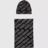 Set de bufanda y gorro con logotipo