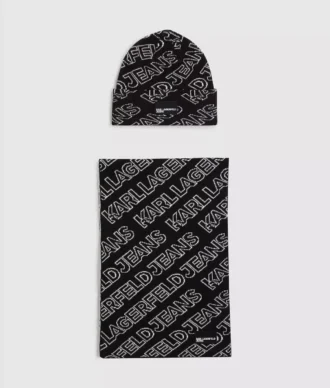 Set de bufanda y gorro con logotipo