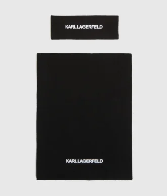 Set de regalo con diadema y bufanda con logotipo