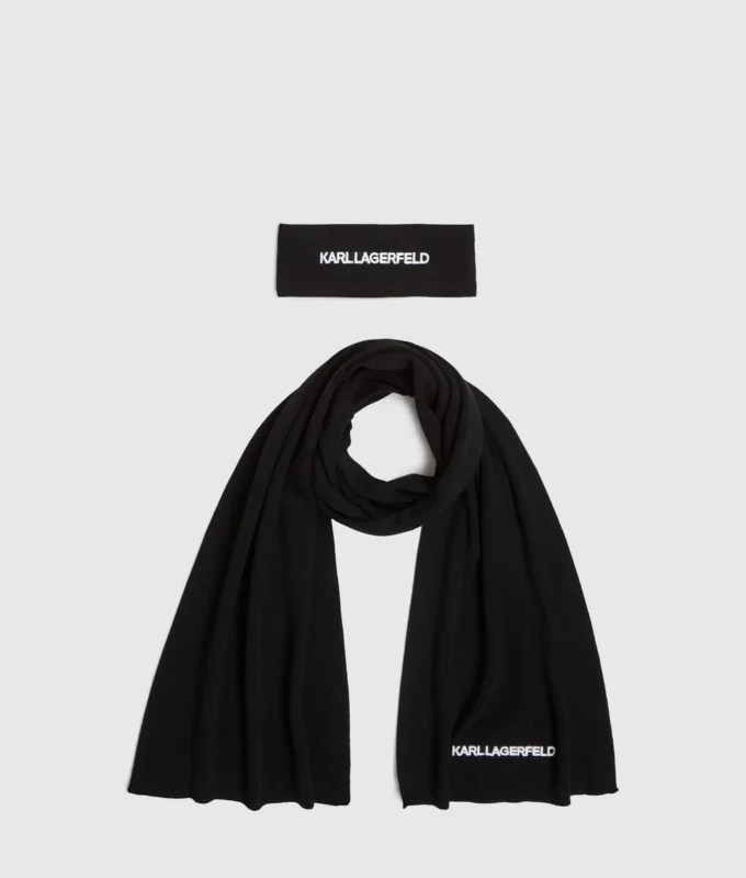 Set de regalo con diadema y bufanda con logotipo