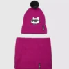 Set de regalo con gorro y braga para el cuello para niña