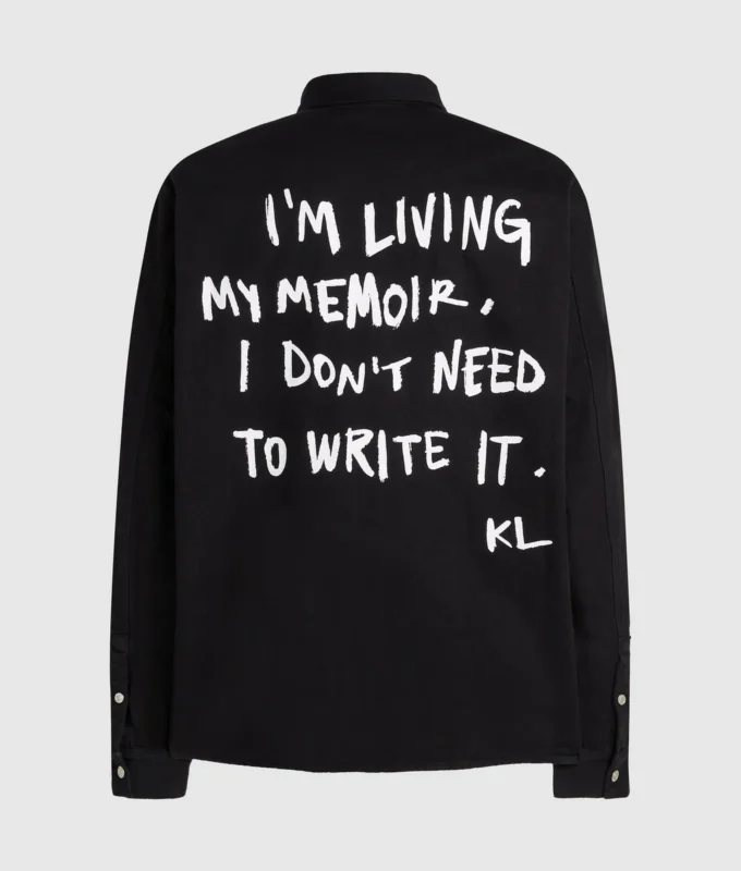 Sobrecamisa con cita de Karl