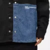 Sobrecamisa con paneles de denim