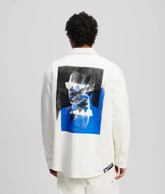 SOBRECAMISA DE DENIM CON ESTAMPADO KARL