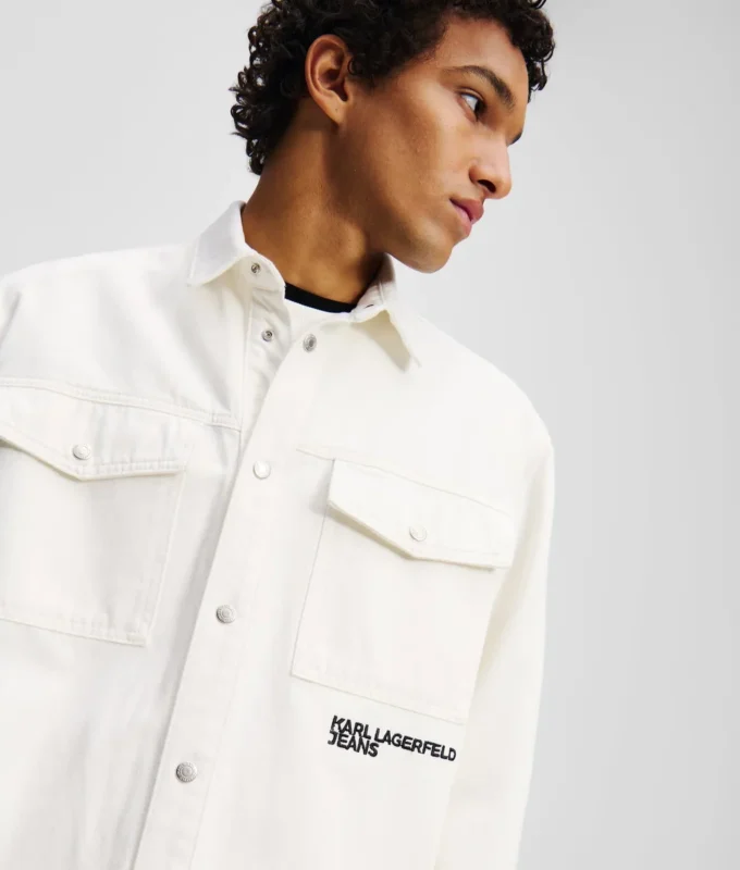 SOBRECAMISA DE DENIM CON ESTAMPADO KARL
