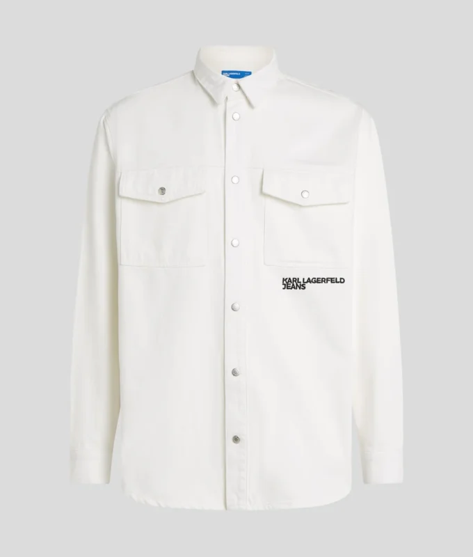 SOBRECAMISA DE DENIM CON ESTAMPADO KARL