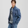 SOBRECAMISA DE MATERIALES MIXTOS