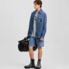 SOBRECAMISA DE MATERIALES MIXTOS