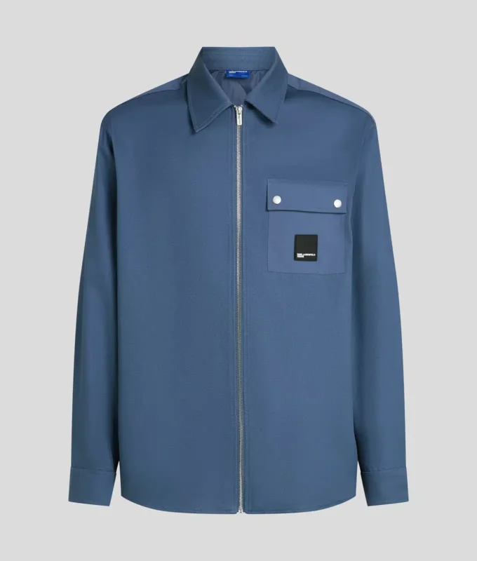 SOBRECAMISA DE MATERIALES MIXTOS