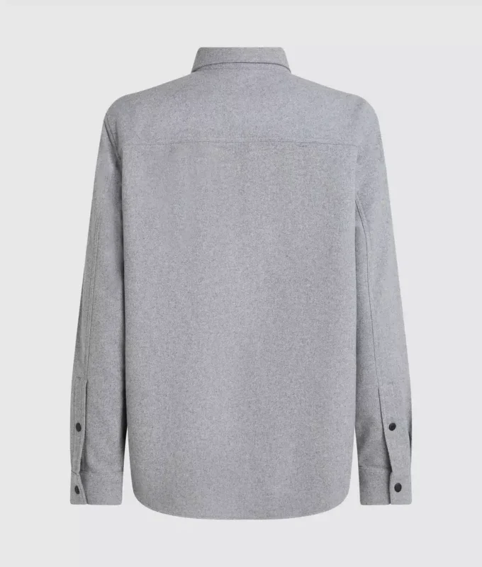 Sobrecamisa de mezcla de lana