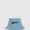 Sombrero de pescador reversible de denim