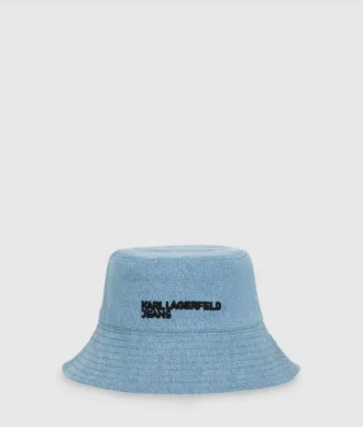 Sombrero de pescador reversible de denim