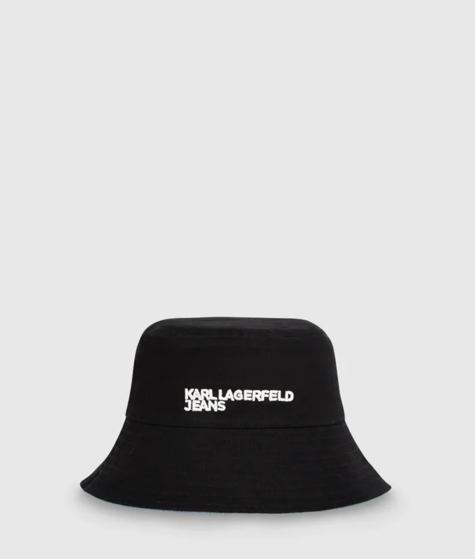 Sombrero de pescador reversible de denim