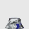 Sombrero tipo pescador reversible con estampado de grafitis