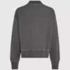 Sudadera bomber lavada con cremallera