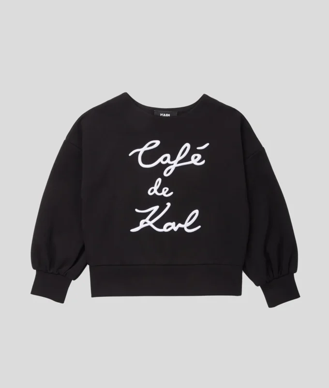 SUDADERA CAFÉ DE KARL PARA NIÑA