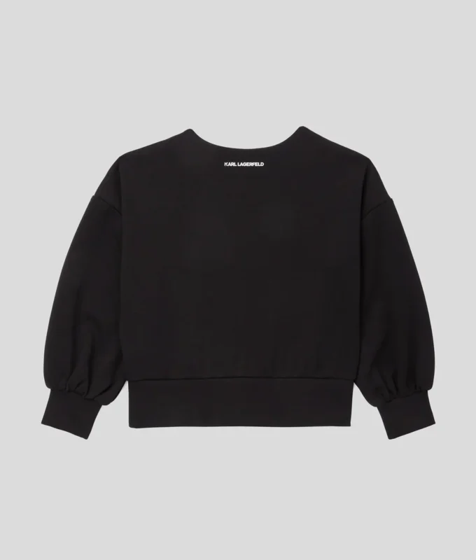 SUDADERA CAFÉ DE KARL PARA NIÑA