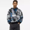 Sudadera con capucha con efecto pintura integral