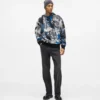 Sudadera con capucha con efecto pintura integral