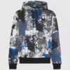 Sudadera con capucha con efecto pintura integral