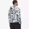 Sudadera con capucha holgada con monograma integral