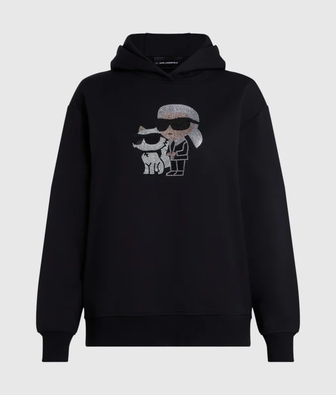 Sudadera con capucha Ikon con pedrería