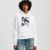 SUDADERA CON CAPUCHA KARL PRINT