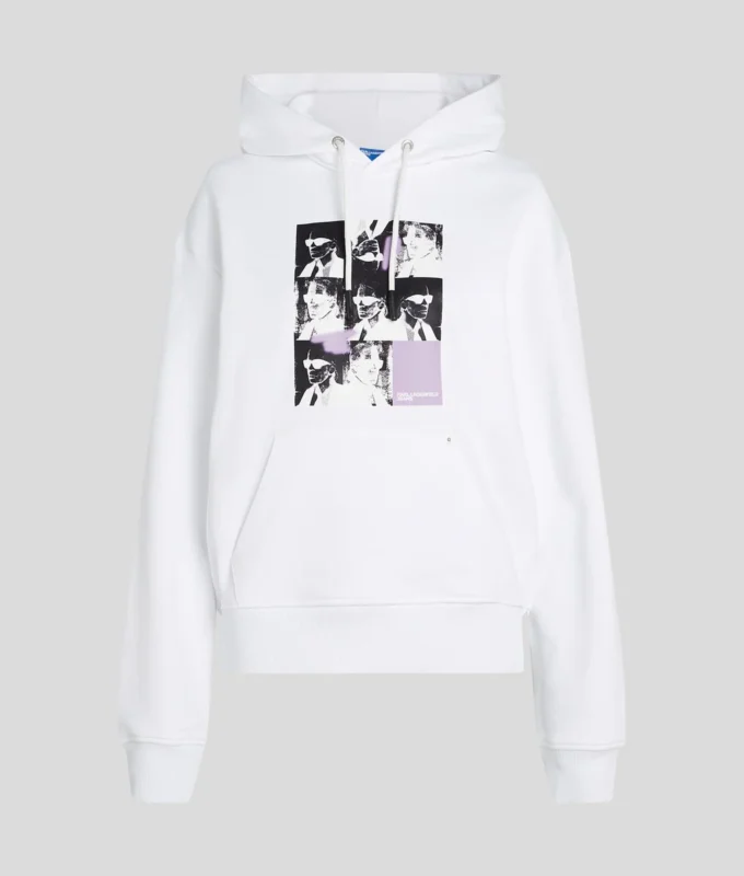 SUDADERA CON CAPUCHA KARL PRINT
