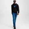 SUDADERA CON CAPUCHA KLJ BOX LOGO